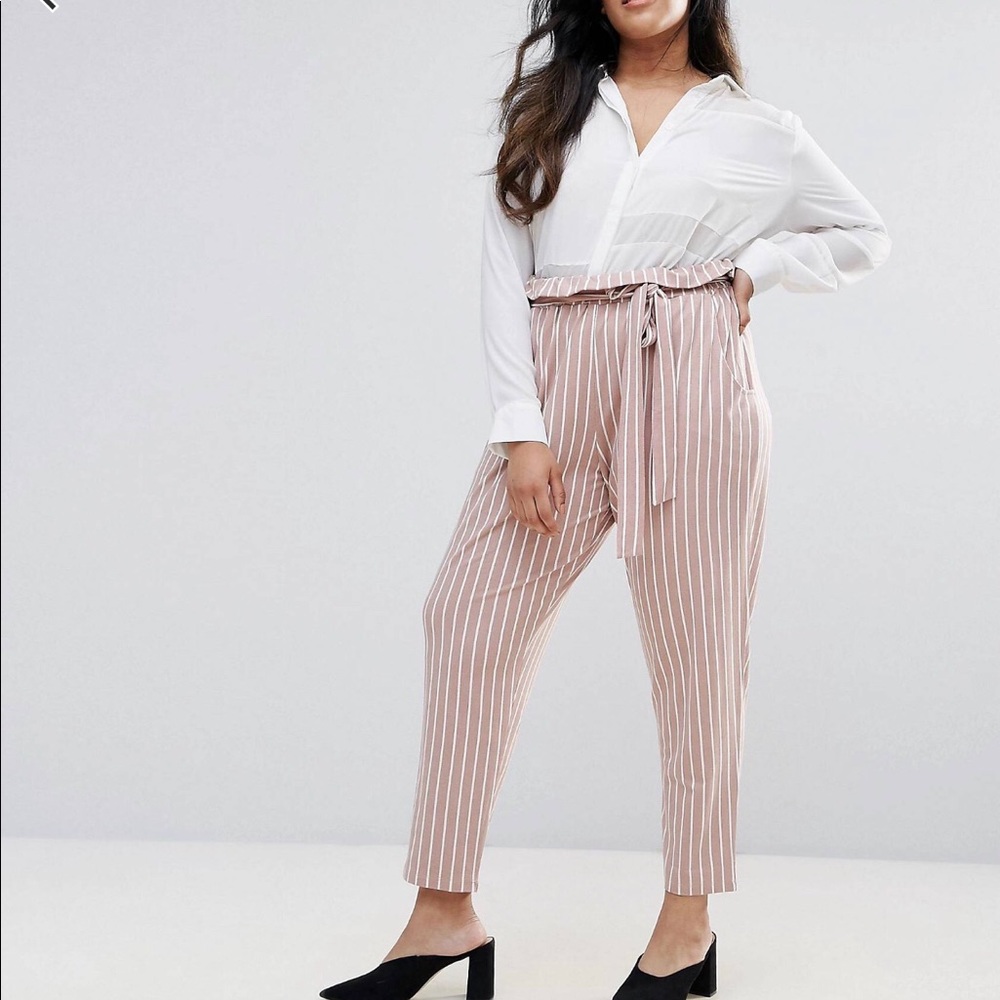 Asos Curve Peg Pants with Oversized Bow